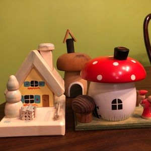 Erzgebirgische Volkskunst 5 pc Holiday Smoker Set